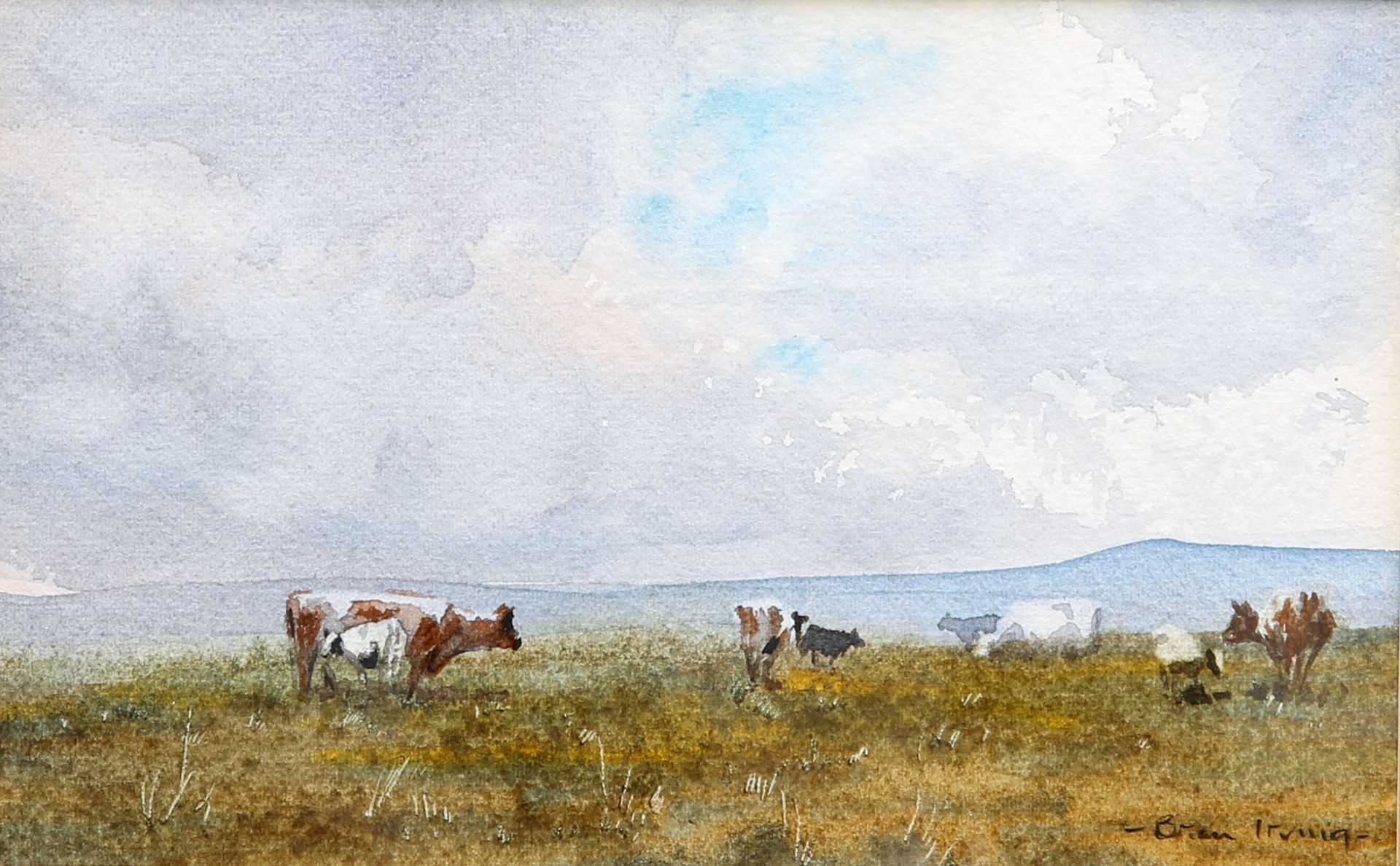 BRIAN IRVING (1931-2013), COWS IN A MEADOW