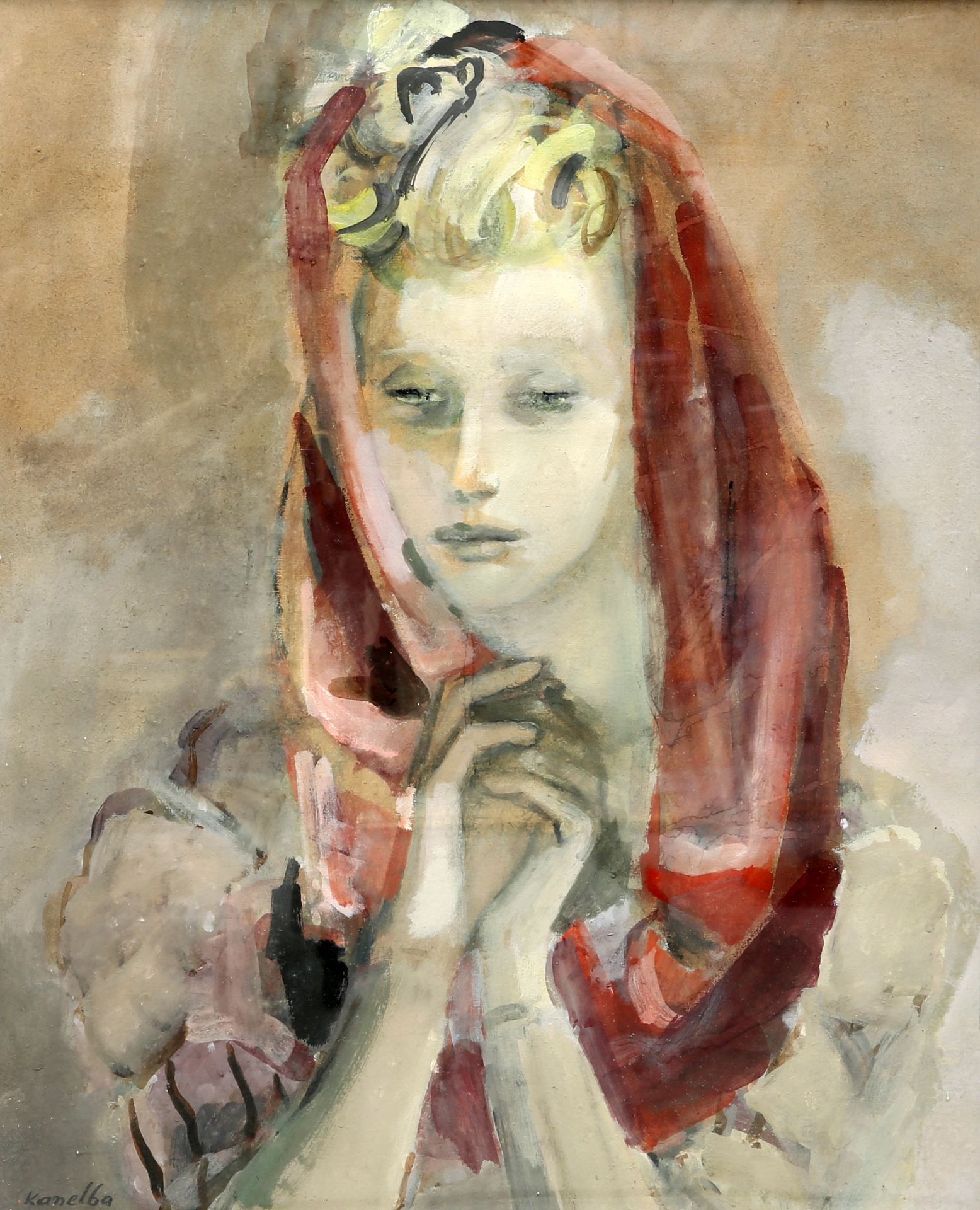 RAJMUND KANELBA (POLISH, 1897-1960), PORTRAIT OF A LADY