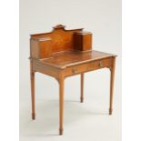 AN EDWARDIAN INLAID MAHOGANY LADY'S WRITING DESK