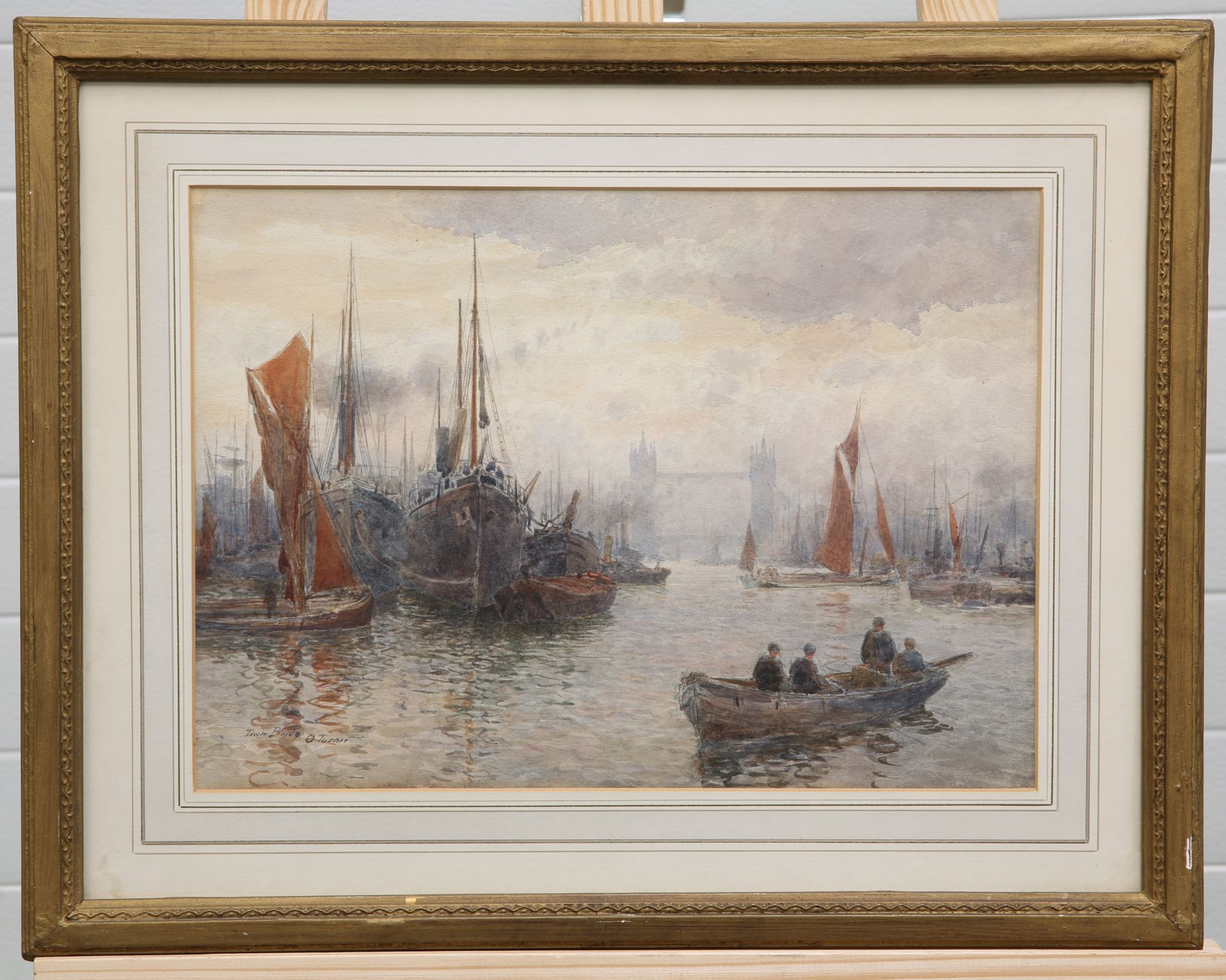 A*** TURNER, "TOWER BRIDGE", signed and titled lower left - Image 2 of 2