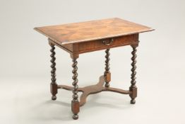 A WILLIAM AND MARY WALNUT SIDE TABLE