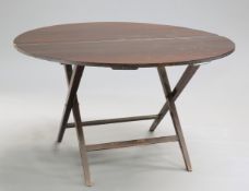 A THORNTON & HERNE MAHOGANY COACHING TABLE