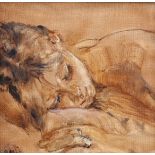MARIE-THERESE RALLI (1916-2010), STUDY OF A SLEEPING LADY