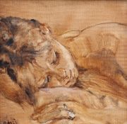 MARIE-THERESE RALLI (1916-2010), STUDY OF A SLEEPING LADY