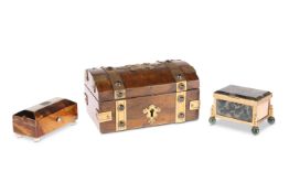 A GROUP OF THREE 19TH CENTURY BOXES
