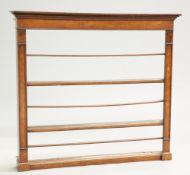 A GEORGE III OAK PLATE RACK