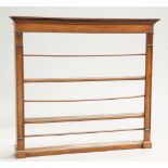 A GEORGE III OAK PLATE RACK