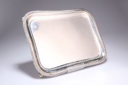 A GEORGE V SILVER TRAY