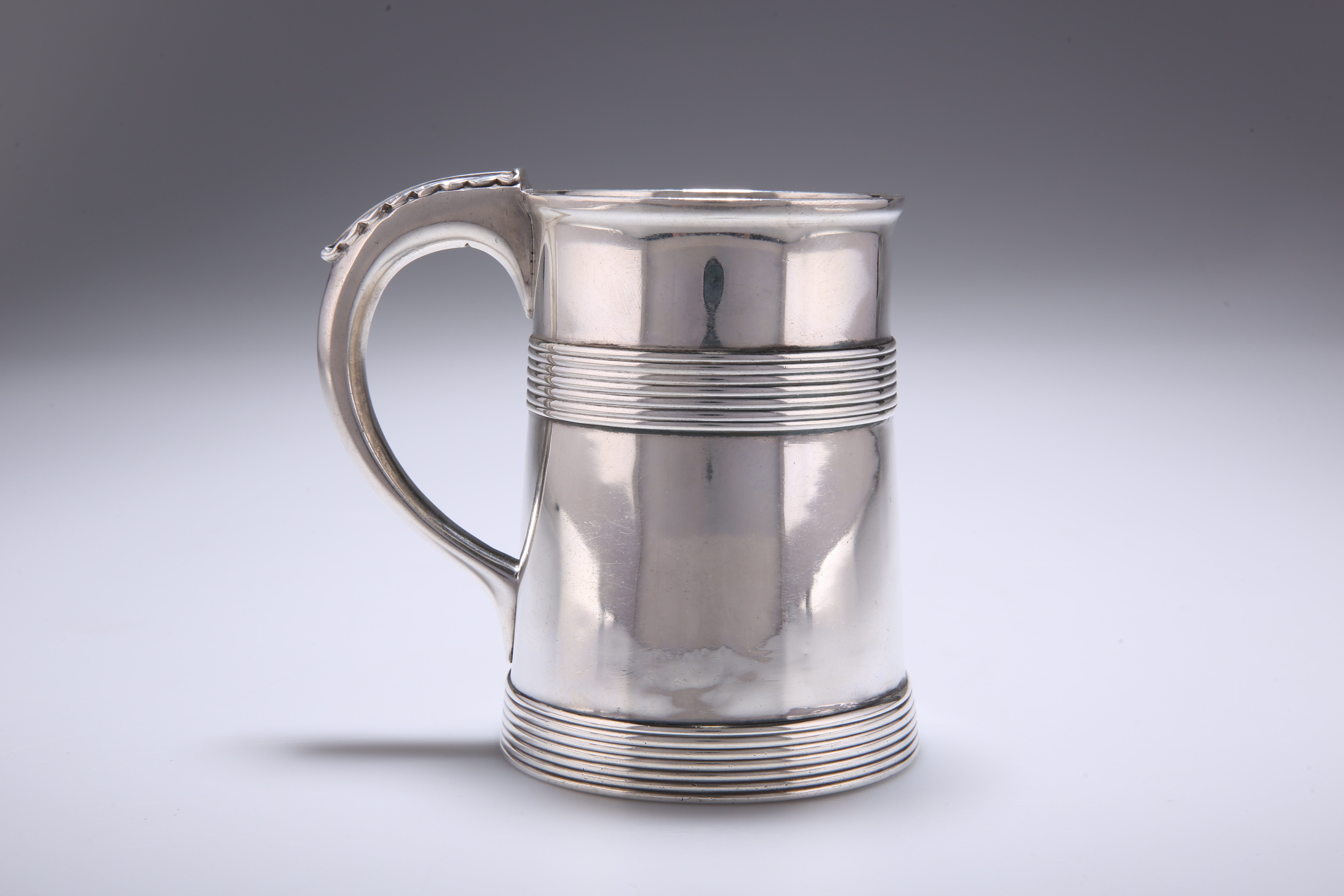 A GEORGE III SILVER MUG