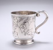 A VICTORIAN SILVER TANKARD