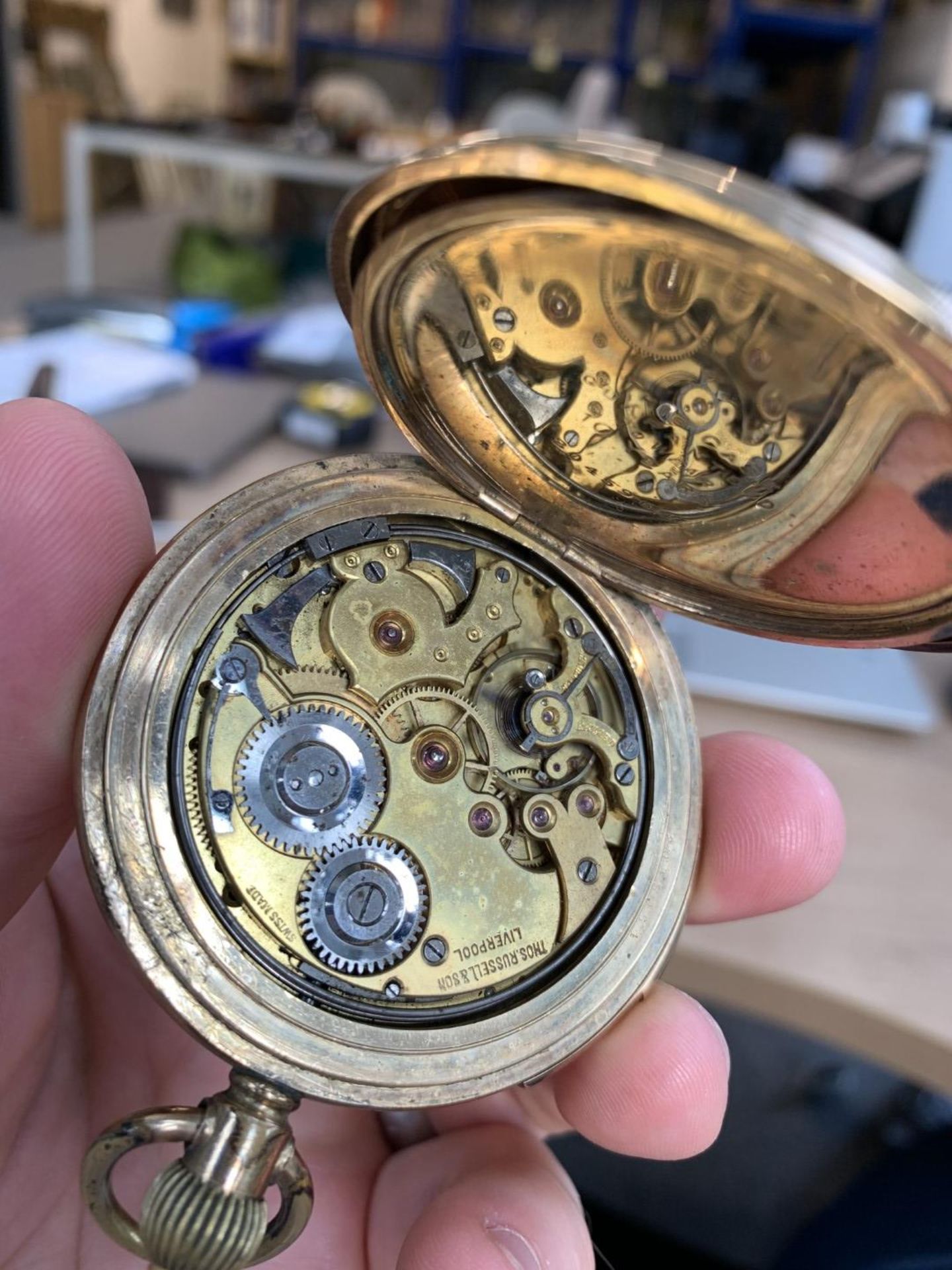 A Thomas Russell Quarter Repeater Hunter Pocket watch - Image 2 of 4