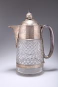 A LARGE VICTORIAN SILVER-MOUNTED LEMONADE JUG