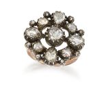 A DIAMOND CLUSTER RING