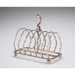 A GEORGE V SILVER TOAST RACK, by Martin Hall & Co Ltd, Sheffield 1925