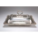 A GEORGE VI SILVER ENTREE DISH, IN GEORGE III STYLE