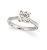 AN 18CT DIAMOND SOLITAIRE RING
