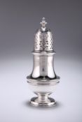 A GEORGE II SILVER CASTER