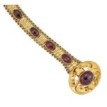 A LATE 19TH CENTURY GARNET BRACELET