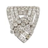 AN ART DECO DIAMOND DRESS CLIP