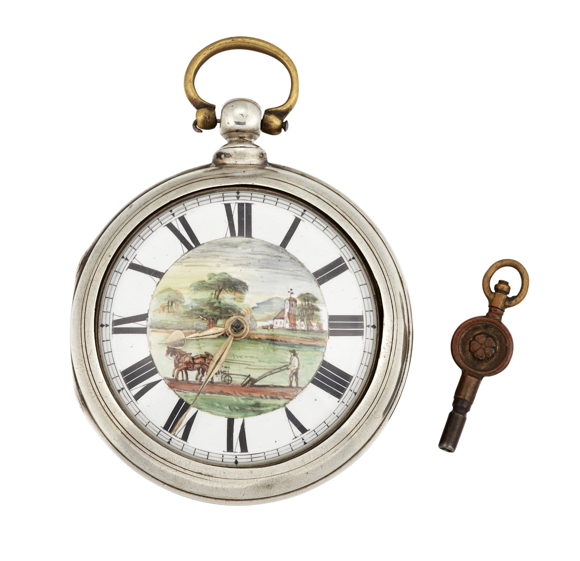 A PAIR CASED POCKET WATCH