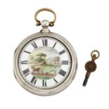 A PAIR CASED POCKET WATCH