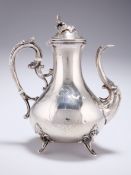 A FRENCH SILVER COFFEE POT, by Pierre Queille