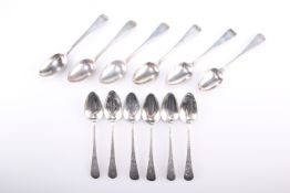 A SET OF SIX GEORGE III SILVER TEASPOONS