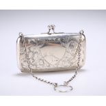 A GEORGE V SILVER PURSE