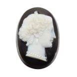 AN UNMOUNTED SARDONYX CAMEO