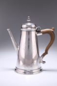 A GEORGE II SILVER COFFEE POT