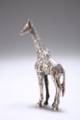 A CONTEMPORARY SILVER MODEL OF A GIRAFFE, by Patrick Mavros