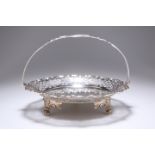 A GEORGE V SILVER CAKE STAND, by Walker & Hall Sheffield 1926, of circular form with pie crust