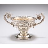 AN EDWARDIAN TWO-HANDLED SILVER BOWL, by Marples & Co, Birmingham 1902