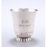 AN ELIZABETH II SILVER TOT CUP, by Wakely & Wheeler, London 1956