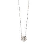 A DIAMOND PENDANT NECKLACE