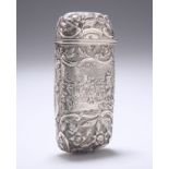 AN EARLY VICTORIAN SILVER CHEROOT CASE