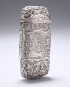 AN EARLY VICTORIAN SILVER CHEROOT CASE