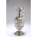 A VICTORIAN SILVER CLARET JUG