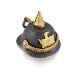 A MINIATURE PICKELHAUBE CHARM