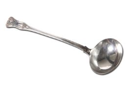 A WILLIAM IV SILVER SOUP LADLE