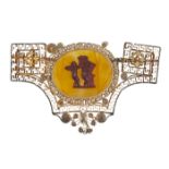 A LATE 19TH/EARLY 20TH CENTURY BROOCH