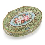 A CONTINENTAL ENAMEL BOX, LATE 19TH CENTURY,