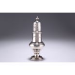 AN EDWARDIAN SILVER SUGAR CASTER