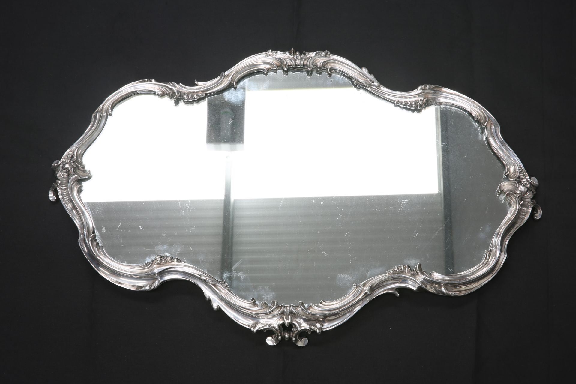 A FABERGE SILVER MIRROR PLATEAU - Image 7 of 8