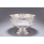 A LATE VICTORIAN SILVER BOWL