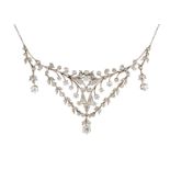 A BELLE EPOQUE DIAMOND NECKLACE