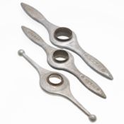 THREE ROLEX OYSTER CASE OPENING TOOLS