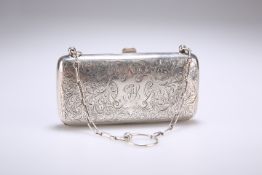 A GEORGE V SILVER PURSE