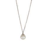 A NATURAL SALTWATER PEARL PENDANT