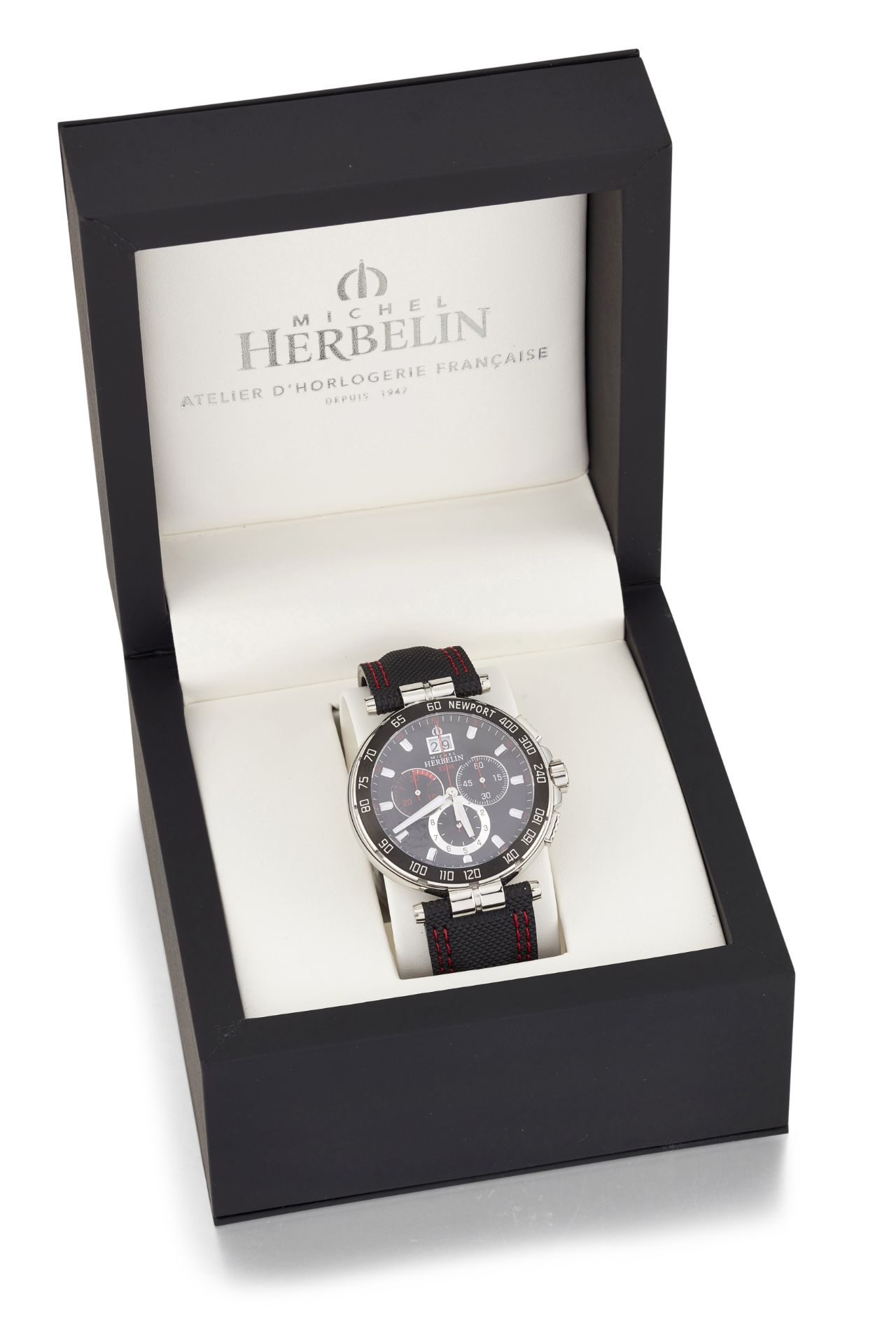 A GENTLEMAN'S MICHEL HERBELIN CHRONOGRAPH WATCH